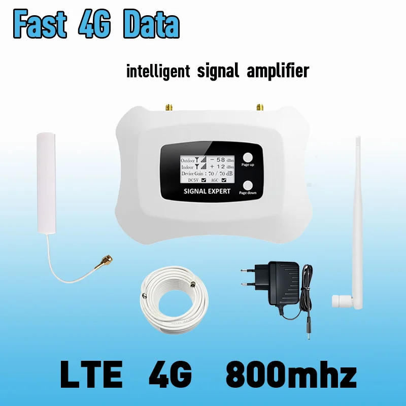 4G LTE 800mhz Band 20 70dB Cell Phone Signal