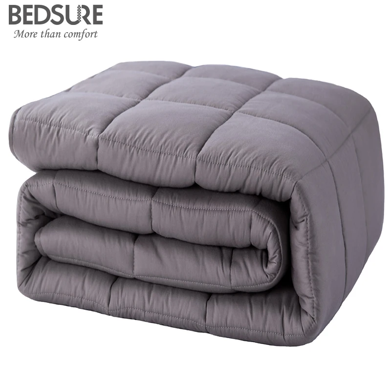 Bedsure Weighted Blankets Adults 100 Cotton with Glass Beads for