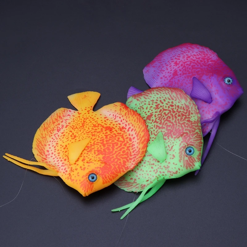 

Aquarium Background Artificial Fish For Aquarium Fish Tank Decoration Fluorescent Night Luminous Aquario Landscape Ornaments