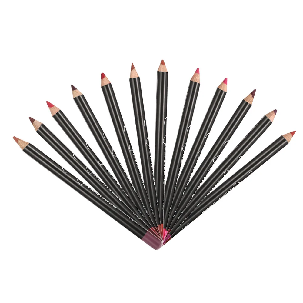 QiBest-12Pcs-Box-Long-lasting-Lip-Liner-Pencil-Waterproof-Sexy-Lip-Pen-Soft-Lipliner-Women-Lips