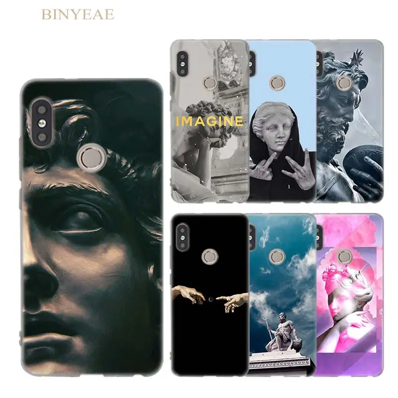 

Abstract Case for Xiaomi Redmi S2 GO 4X 5 5Plus Note 5APro 5 4 4X Mi A1 6X 8 8SE Silicone Soft Cover Retro Vintage Art Statue