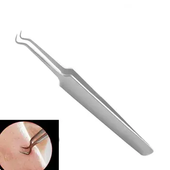 

1PC Bend Curved Whitehead Blackhead Acne Clips Pimple Comedone Remover Face Cleaner Tool