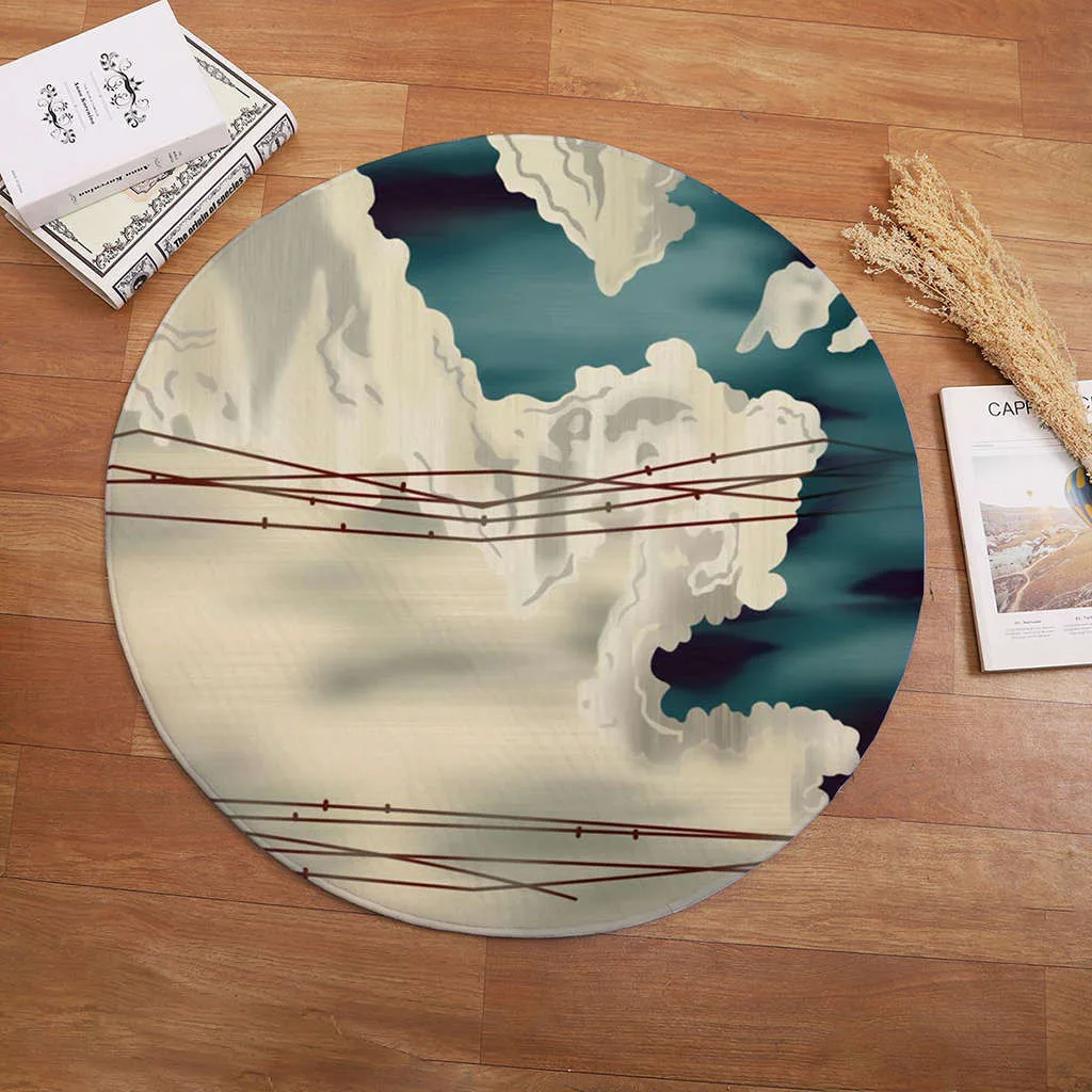 Круглый коврик арт-деко ковер для гостиной спальни кабинет детская комната мягкий ковер