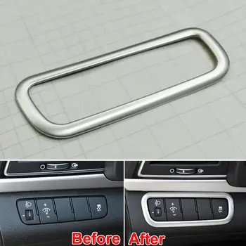 

BBQ@FUKA ABS Car Interior HeadLight Lamp Switch Button Frame Cover Trim Stying Sticker Fit For Hyundai Elantra 2016 Car decal
