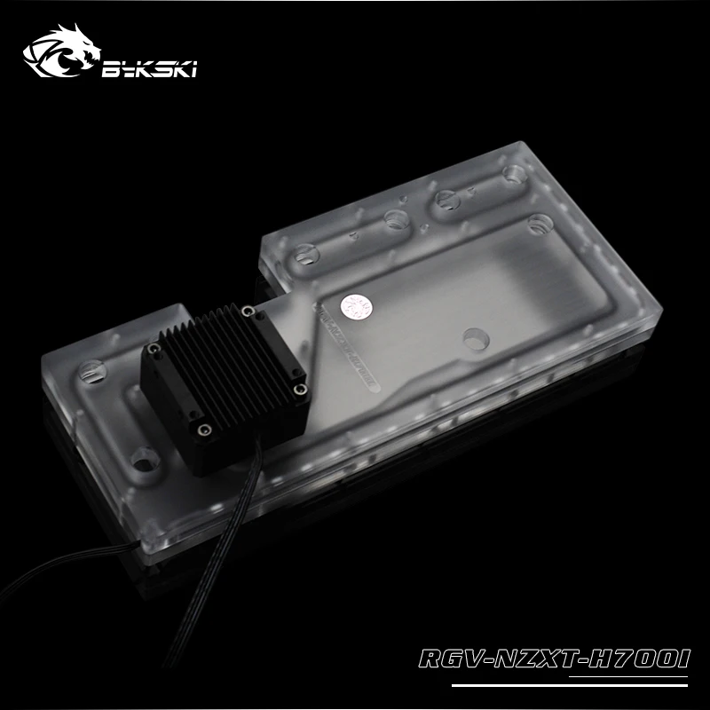 BYKSKI акриловая доска водяного канала решение использовать для NZXT H700B чехол компьютера для процессора и GPU Блок охлаждения/3PIN RGB светильник