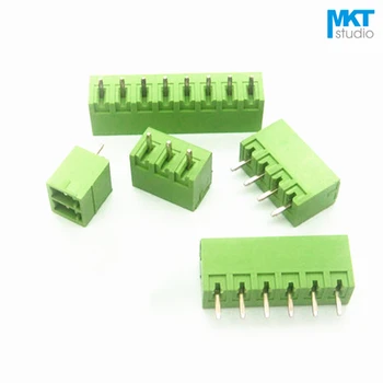 

20Pcs 3.5mm Pitch Vertical Straight Pin Male Pluggable Screw Wire Terminal Block Connector Sample 2P 3P 4P 5P 6P 7P 8P 9P 10P