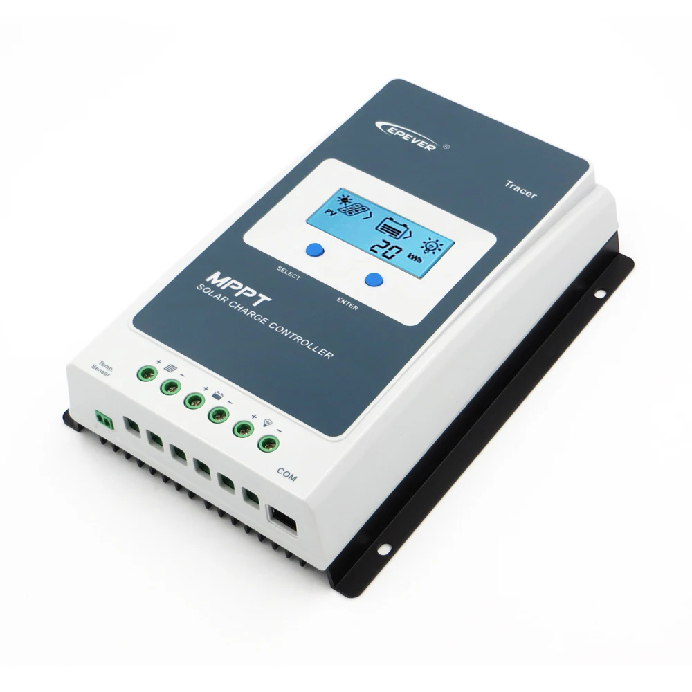 Контроллер заряда солнечной батареи 10A 20A MPPT 12V 24V LCD Diaplay EPEVER регуляторы 2206AN Tracer2206A