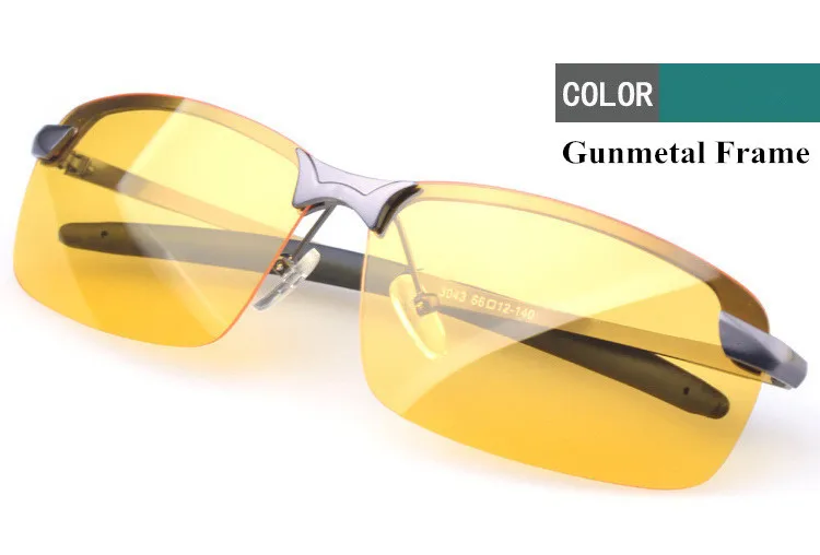 VWKTUUN поляризованные солнцезащитные очки мужские очки ночного видения мужские очки для рыбалки мужские очки для вождения Oculos антибликовые солнцезащитные очки для мужчин - Цвет линз: gunmetal frame