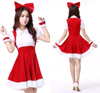 

new 2017 Christmas outfit clothing clothing stage of Christmas party cosplay uniform role playing