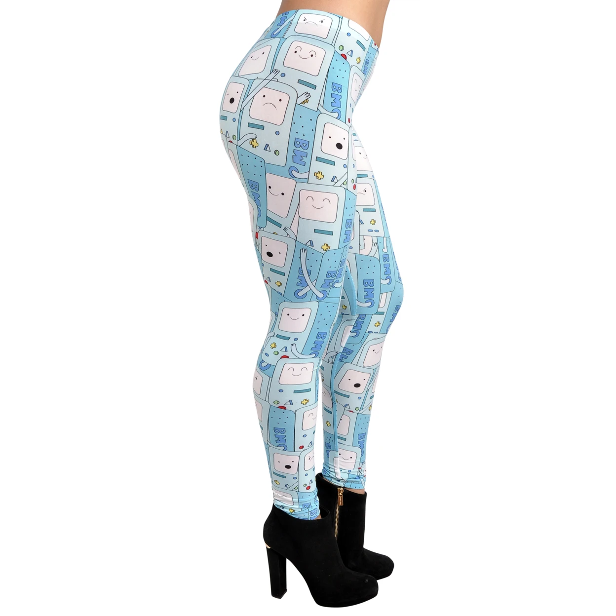 Women's Adventure Time Leggings Medium Blue (1)