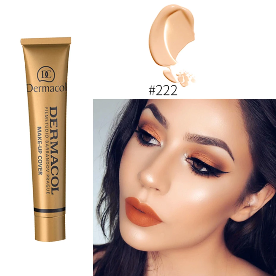 Capa de Maquiagem Dermacol Autêntico Original Corretivo Primer Base Maquiagem Fundação Paleta Contorno Profissional 100% 30g 29 Beleza e saúde