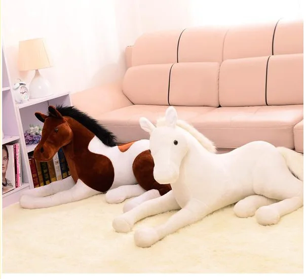 Творческий моделирование плюшевые игрушки лошадь коричневый лошадь кукла подарок около 70 см