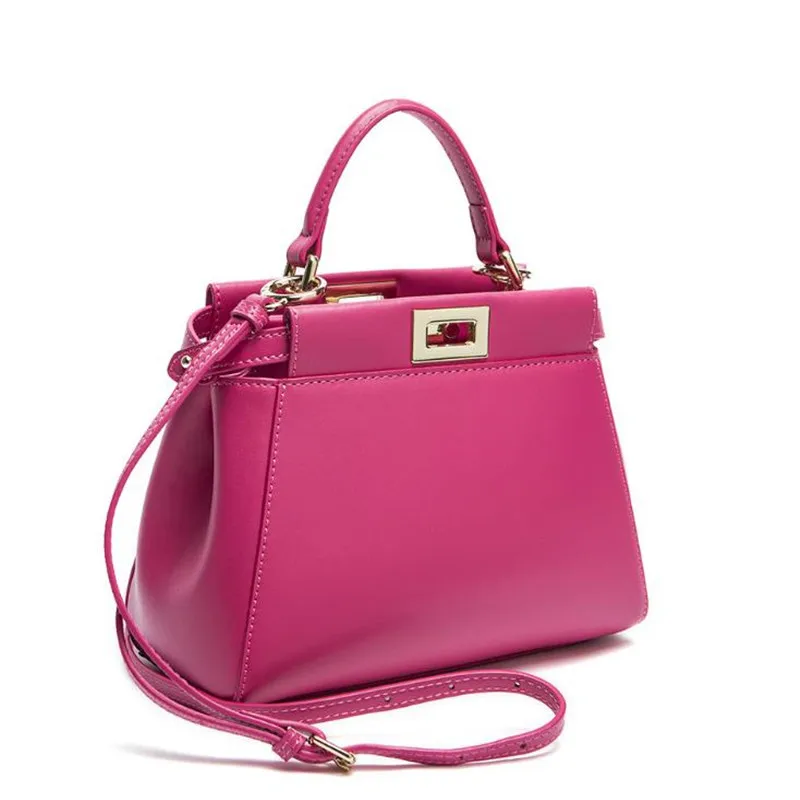 2019 New Design 3 Sizes Classic Tote Peekaboo Women Split Leather Handbags Lady Bag Shoulder Bags For Female Bolsas t1009