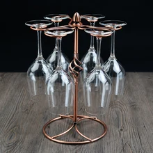 Винный стеллаж полка винный Европейский металлический чаша Кубок вверх дном Подвесная подставка для чашек держатель для Винных Бокалов украшения