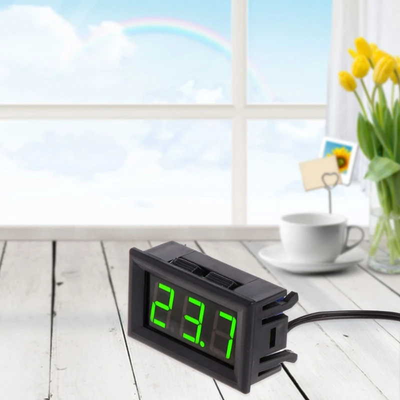 

-50 ~ 110 DC 12v Digital LED Thermometer Car Temperature Monitor Panel Meter