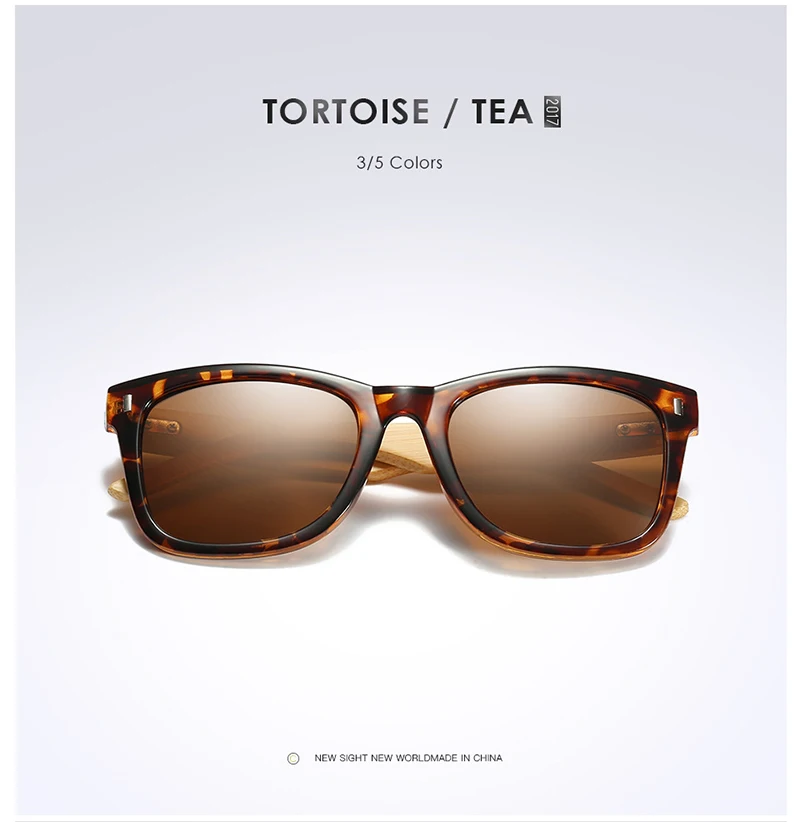 Наглазники Ретро бамбуковые деревянные солнцезащитные очки поляризационные мужские и женские брендовые дизайнерские очки черепаховое коричневое зеркальное покрытие очки