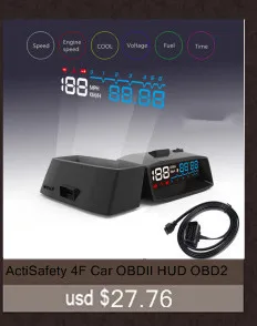 4F дисплей HUD автомобильный проектор OBD II EOBD система оборотов в минуту расход топлива с ручным переключателем дисплей автомобиля