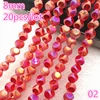 NEW 20pcs 8mm Austria Crystal Earrings Choker Bead Glass Bead Spacer Bead For Jewelry Making Necklace ► Photo 2/6