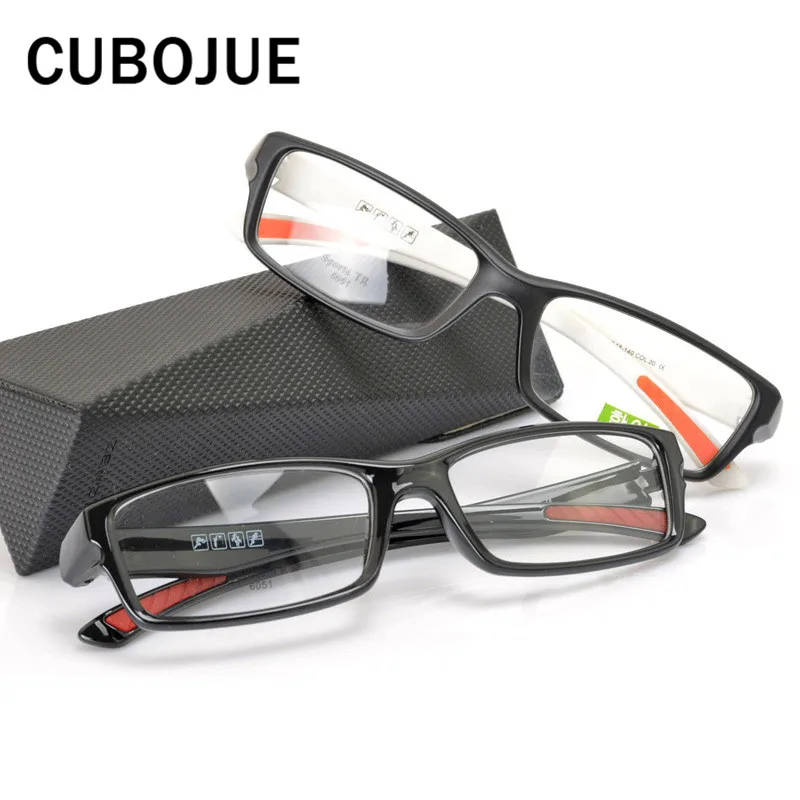 Cubojue TR90 очки для мужчин и женщин черный белый спортивный стиль ультра легкие