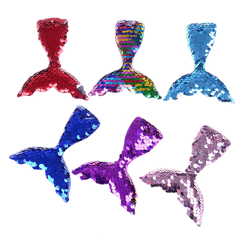 1PCS Fashion Scales Mermaid Design Sequins Hairpins Girl Hair Bow Beautifully Women Hair Clips Kids Headwear Accessories