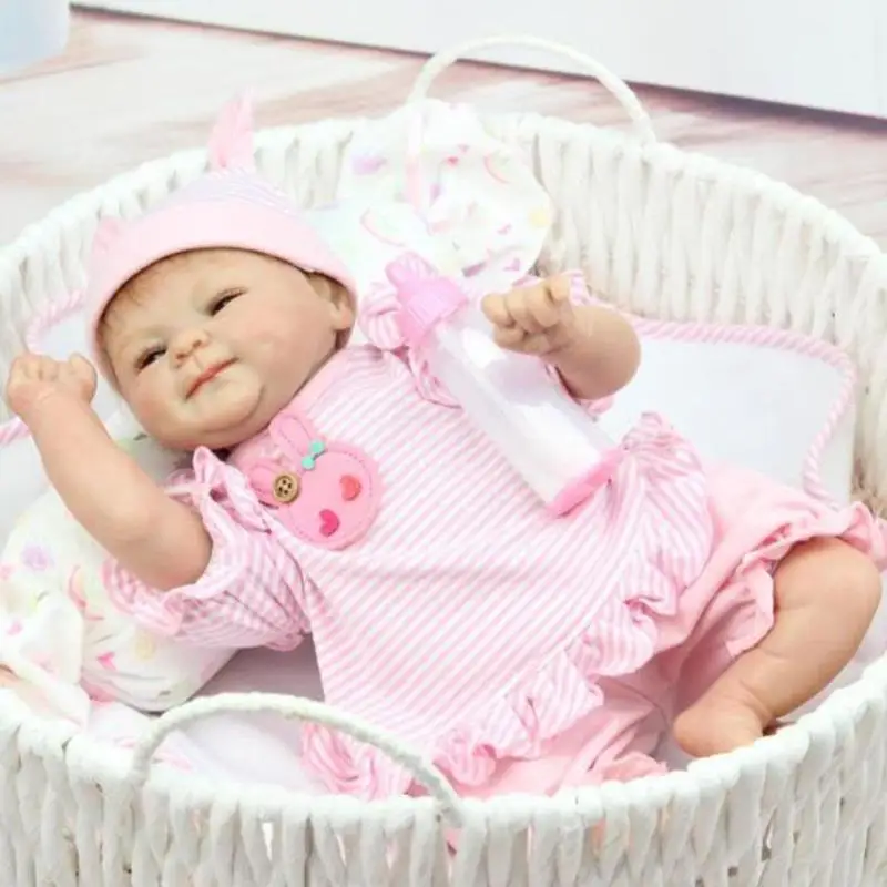 

Fashion Doll Simulation Reborn Baby Emulated Silicone Kids Gift Toys newborn baby girl silicone reborn dolls