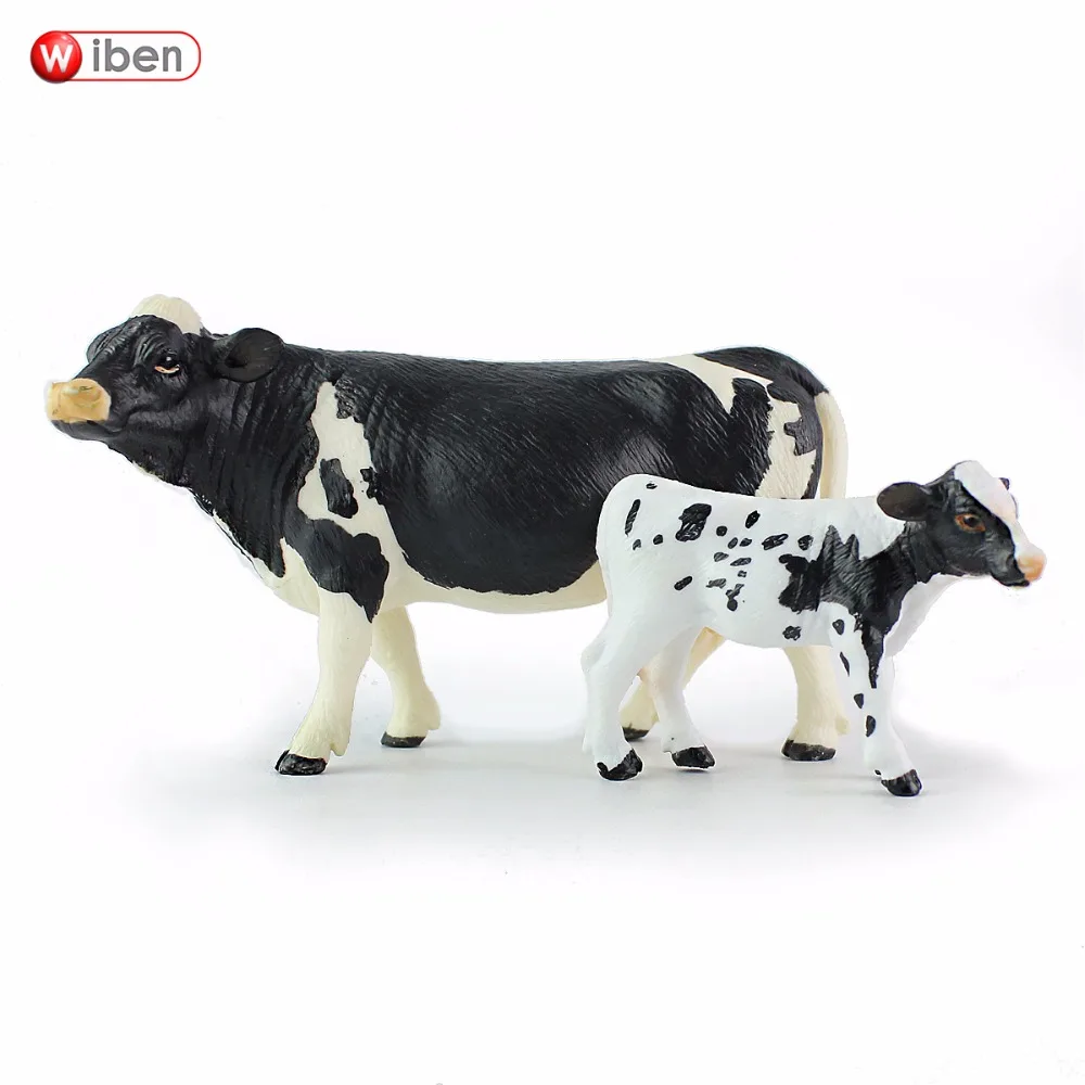 

Wiben Holstein Bull Solid PVC High Quality Simulation Animal Model Action & Toy Figures Cattle Educational for Boys Gift