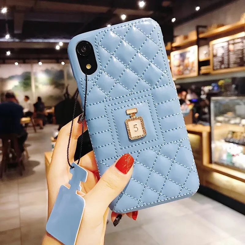 Роскошные мягкие чехлы из искусственной кожи ягненка для iPhone X XR XS Max 8 7 6S Plus