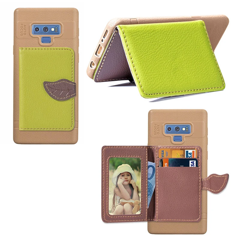 Кожаный чехол книжка для Samsung Galaxy S8 S9 Plus Note9 8 S7edge бумажник A5 A7 A8 2018 J4 J6 J5 J7 Pro