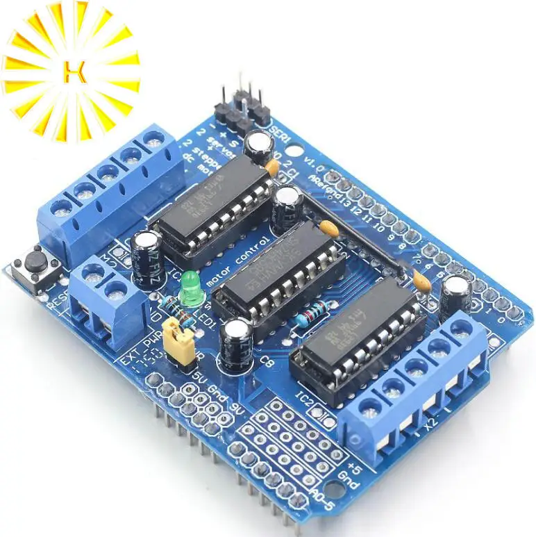 L293D щит управления двигателем Плата расширения привода двигателя для Arduino Щит