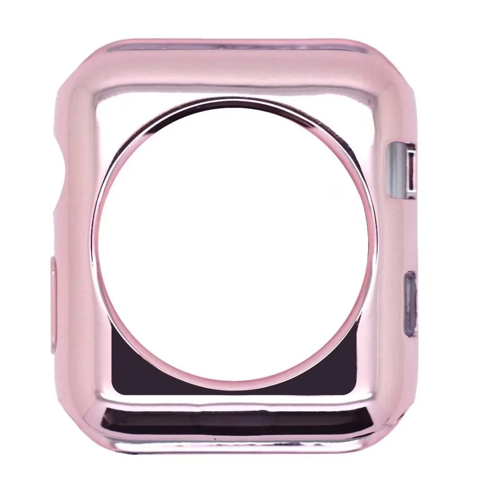 For Apple Watch Case All Series 3 2 1 38mm 42mm Scratch-resistant Soft Flexible TPU Plated Protector Free shipping For Apple Watch Case All Series 3 2 1 38mm 42mm Scratch-resistant Soft Flexible TPU Plated Protector Free shipping