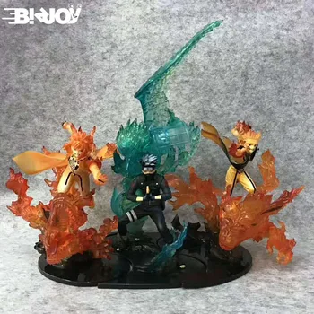 

Anime NARUTO Cartoon Uzumaki Naruto Hatake Kakashi Namikaze Minato Model Action Figure Kids Adults Collectible Toy Decor
