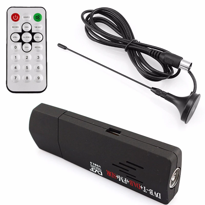 USB2.0 RTL2832U+ R820T DVB-T SDR+ DAB+ FM Dongle Stick цифровой ТВ SDR приемник