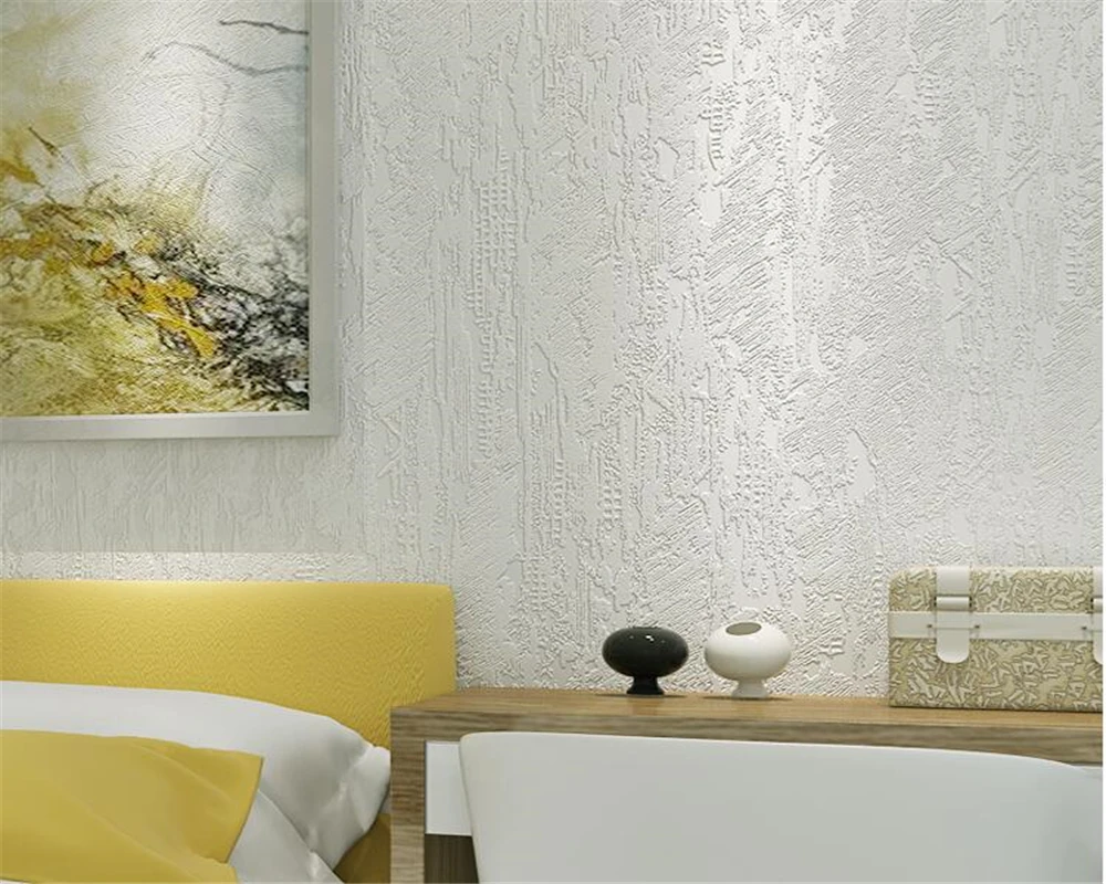 

Beibehang Modern mottled texture diatom mud non-woven 3D wallpaper papier peint living room bedroom solid color plain wallpaper