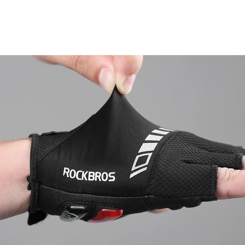 Rockbros, женские и мужские велосипедные перчатки с полупальцами, гелевые SBR мягкие перчатки для горного велосипеда, противоударные велосипедные перчатки, аксессуары