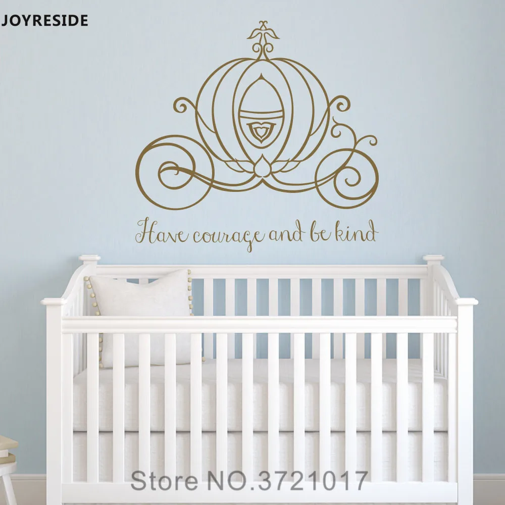 Joyreside Wall Decal Vinyl Sticker Decor Cinderella Carriage Have