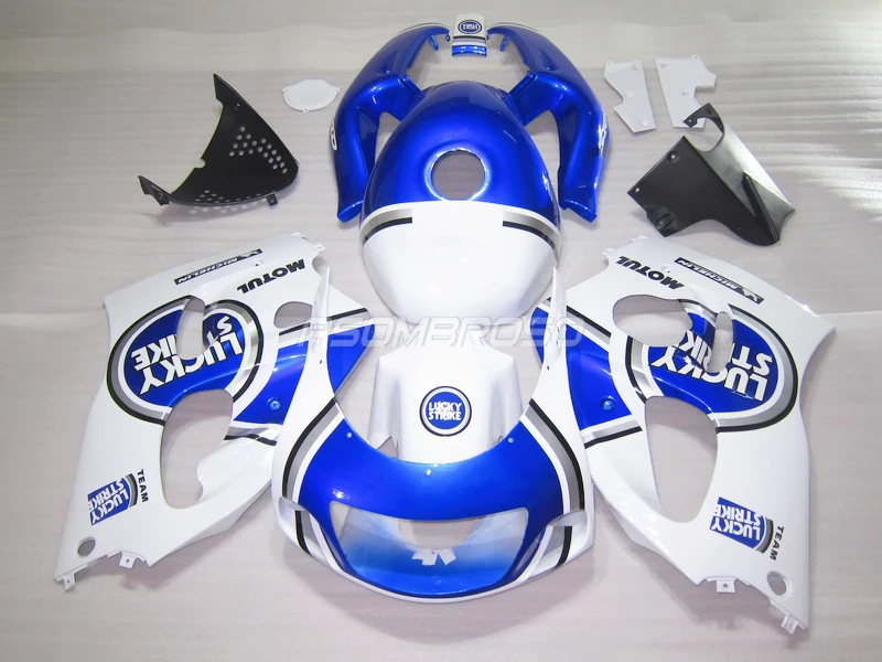 Fairing kits for Suzuki 1996 1997 1999 2000 GSXR750 GSXR600 96 97 98 99 00 GSX R600 Luck Strike aftermarket Fairings+tank cover
