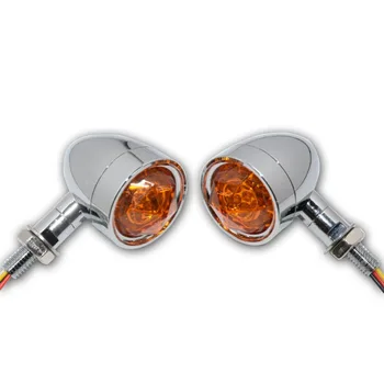 

4 Wires Yellow Red Beam LED Brake Turn Signal Running Light Motorcycle Blinker Turn Signals for Honda Shadow Bobber Chopper