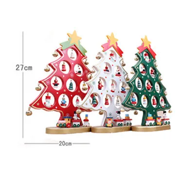 Рождественский подарок 1 шт., мини стол, елки, украшение, Деревянная Рождественская елка с орнаментом для X'mas, более$100, TNT