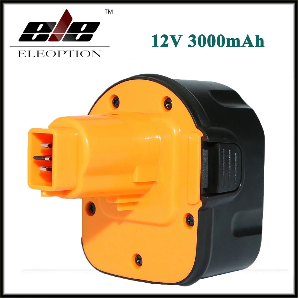 

Eleoption 12V 3000mAh NI-MH Replacement Power Tool Battery for DW9071 DW9074 DE9037 DW9072 DE9075 DW9071