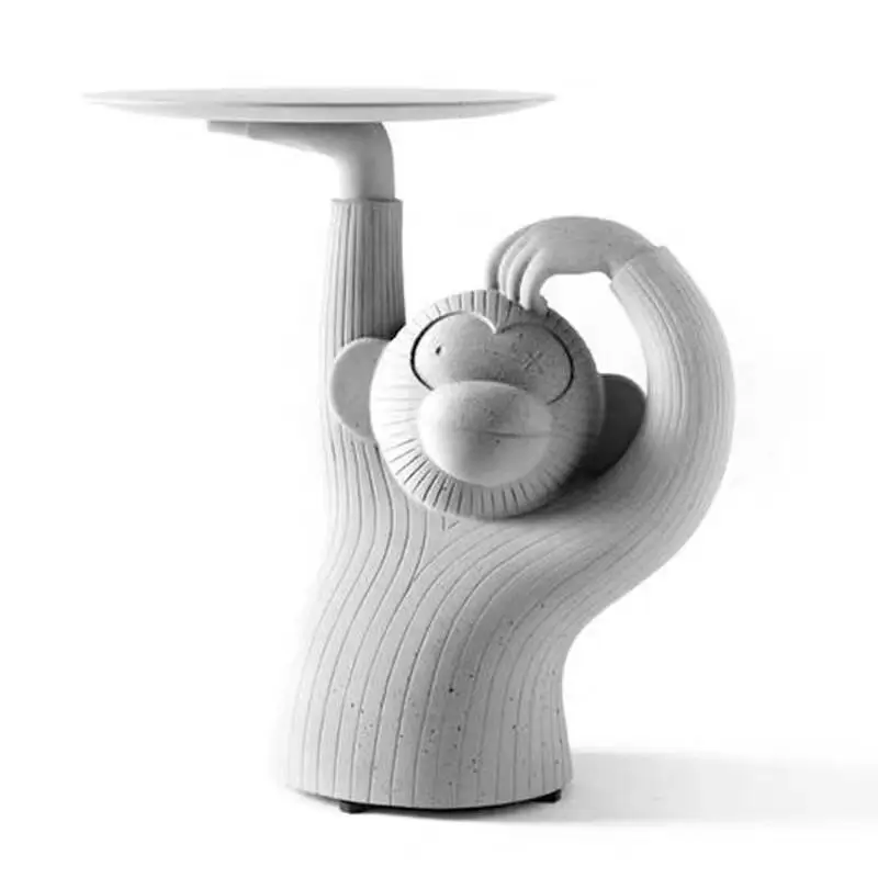 Креативный чайный столик с обезьянкой, дизайн из смолы, искусство и ремесло, животные, художественный поднос, украшение дома, аксессуары для гостиной R1350