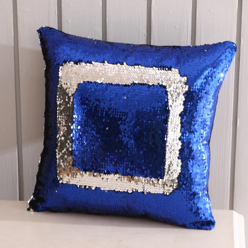 

New Fashion DIY 16 Color Pillow Case Home Soft Pillowcase with Sequins Glitter Pillow Cover Sequins Solid Color Queen