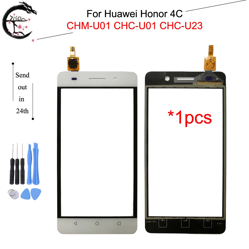 10 шт. сенсорный Панель для Huawei Honor 4C CHM-U01 CHC-U01 CHC-U23 Сенсорный экран Внешний Стекло со шлейфом Honor4C Сенсор планшета
