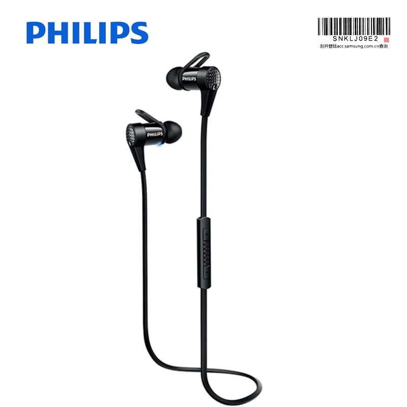 Оригинальный Philips спортивные наушники SHB5800 гарнитура с NFC Функция литиевых
