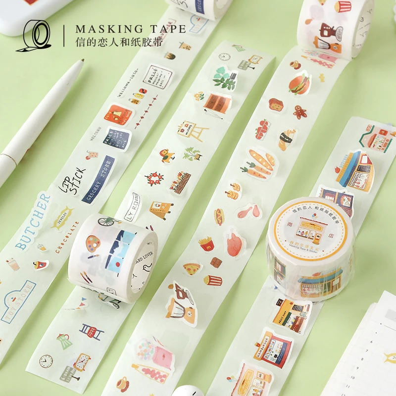 

My Daily Life Series Cute Washi Tape Masking Tape Journal Supplies Scrapbooking Paper Label Stickers Stationary