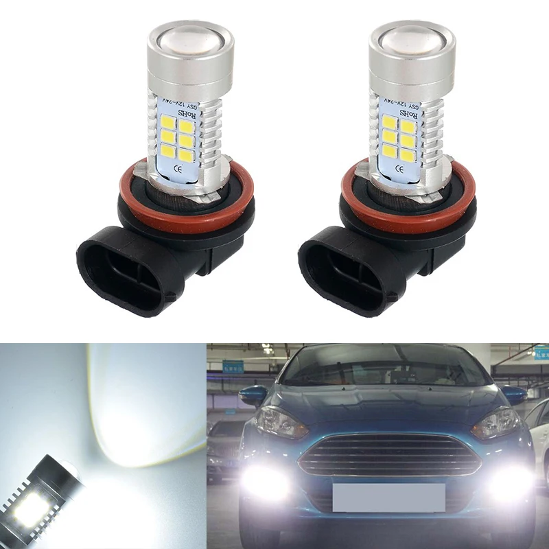 Peugeot 206 100w Super White Xenon HID Front Fog Light Bulbs Pair