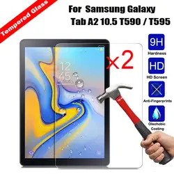 Настоящее закаленное Стекло Tablet Экран протектор Anti-explosion за samsung Galaxy Tab A2 10,5 T590/T595 ультра тонкий защитная пленка