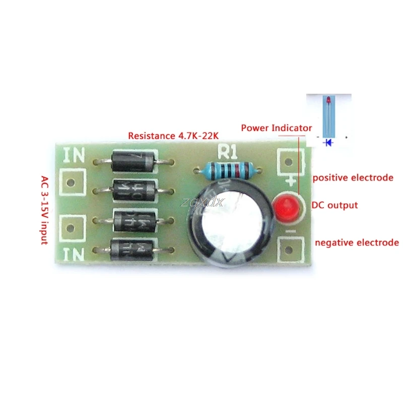 AC-DC конвертер 6/12/24V до 12V Full-диодный мост выпрямителя фильтр Питание модуль логики ICs и Прямая поставка