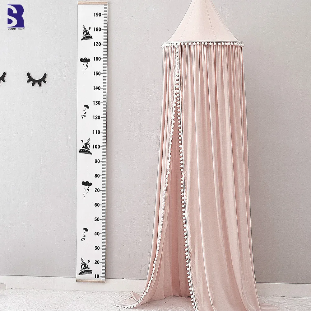 

SunnyRain Crib Canopy Mosquito Bed Tent Girls Room Decor Playing Area Tent Round Dome Canopy 245cm Height