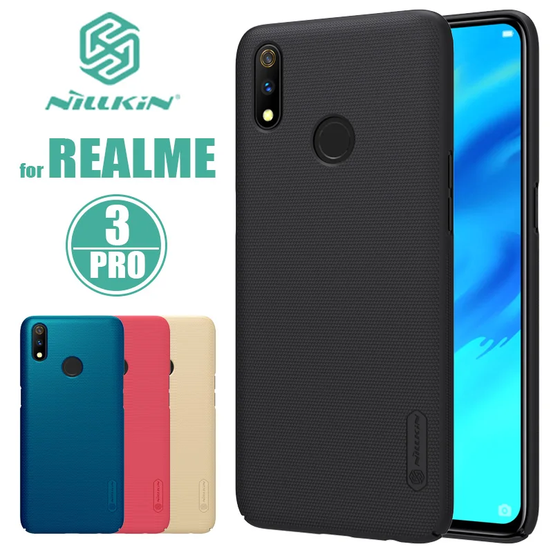 Realme 3 Pro Case Nillkin Super Frosted Shield Hard PC Protective Back Cover Ultra-Thin Case for Realme 3 Pro Nilkin Phone Case
