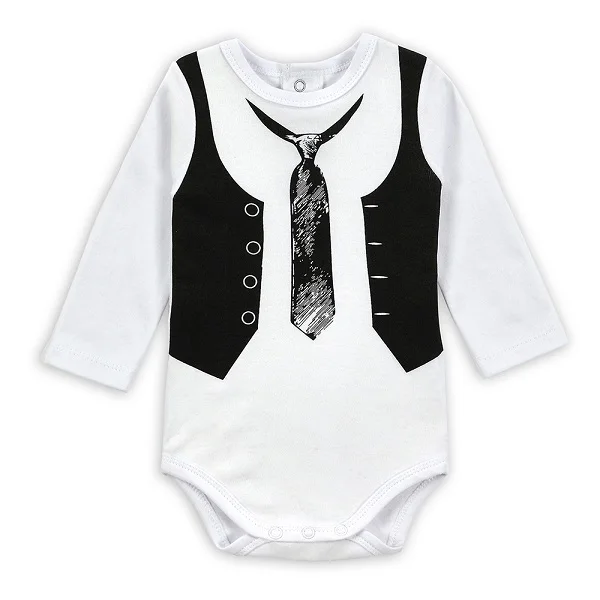

2016 Newborn Long Sleeve Romper Autumn Spring Gentleman romper,Infant Jumpsuit Clothes 0-12M